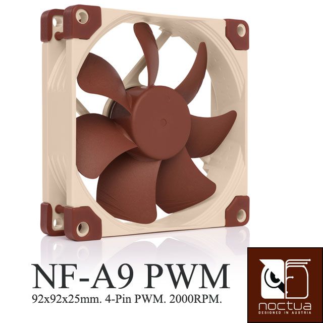 Noctua  NF-A9 PWM SSO2 磁穩軸承AAO防震靜音扇