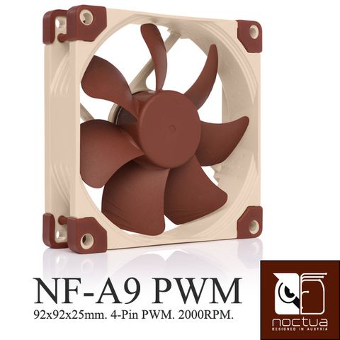 Noctua NF-A9 PWM SSO2 磁穩軸承AAO防震靜音扇