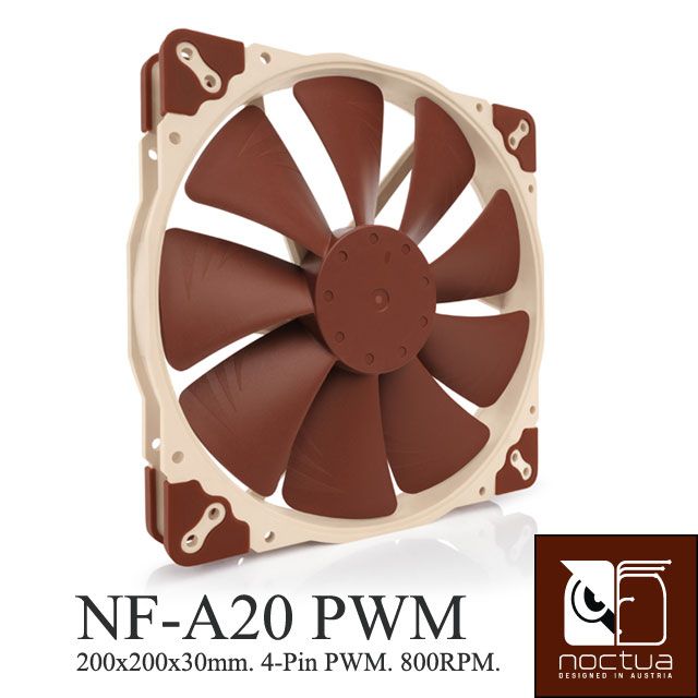 Noctua NF-A20 PWM SSO2 磁穩軸承AAO防震靜音扇- PChome 24h購物