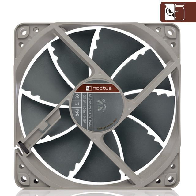 Noctua 貓頭鷹  NF-P12 redux-1700 PWM 12cm 4PIN 1700轉速 靜音風扇