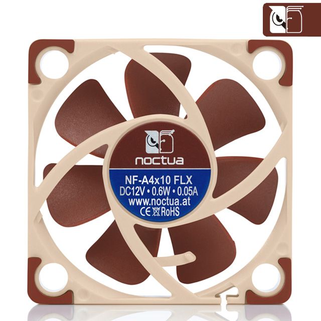 Noctua 貓頭鷹  NF-A4x10 FLX  4cm 防震 靜音風扇