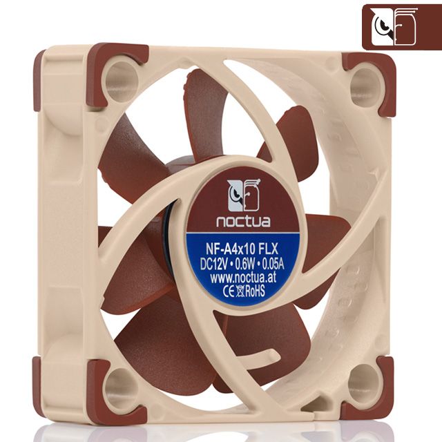 Noctua 貓頭鷹  NF-A4x10 FLX  4cm 防震 靜音風扇