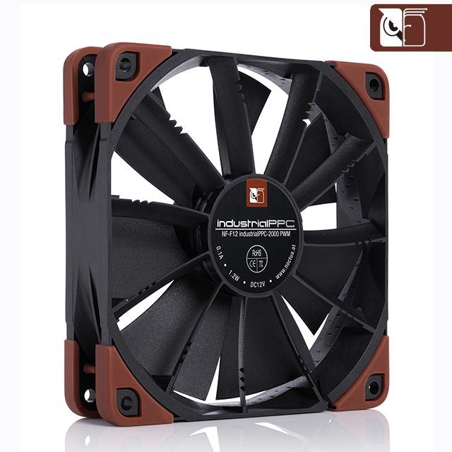 Noctua 貓頭鷹 NF-F12 lPPC-2000工業級IP52防塵防水2000轉PWM