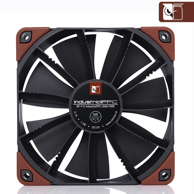 Noctua 貓頭鷹 NF-F12 lPPC-2000工業級IP52防塵防水2000轉PWM