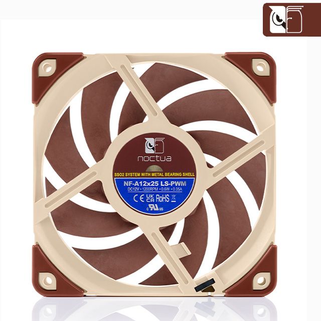 Noctua 貓頭鷹 NF-A12x25 LS-PWM SSO2 磁穩軸承AAO防震靜音扇