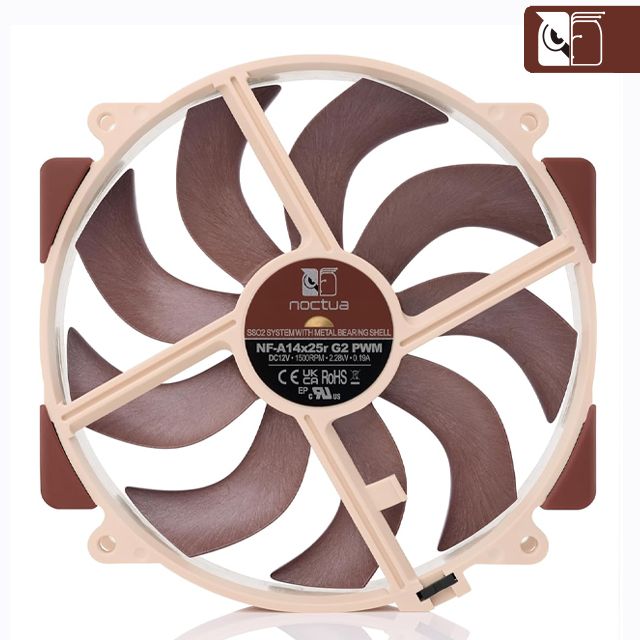 Noctua 貓頭鷹 NF-A14X25r G2 PWM靜音風扇G2版本