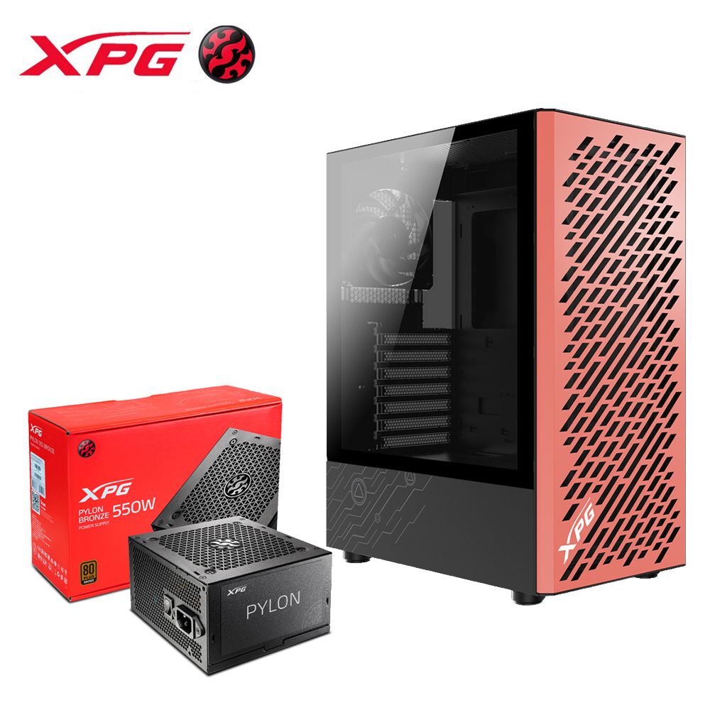 XPG  威剛VALOR AIR MERA EDITION 機殼+CORE PYLON 550W 銅牌電源