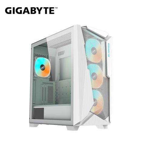技嘉GIGABYTE C301 GLASS WHITE V2 (白) 中塔式電競機殼