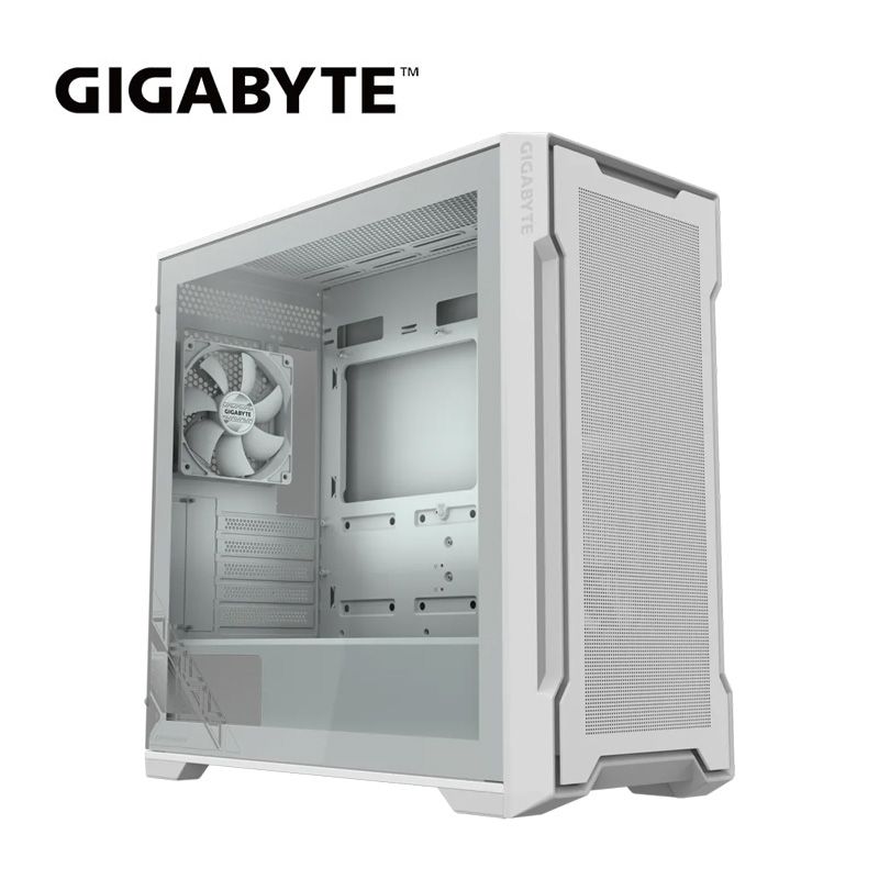 GIGABYTE 技嘉  C102 GLASS ICE 電腦機殼 (白)