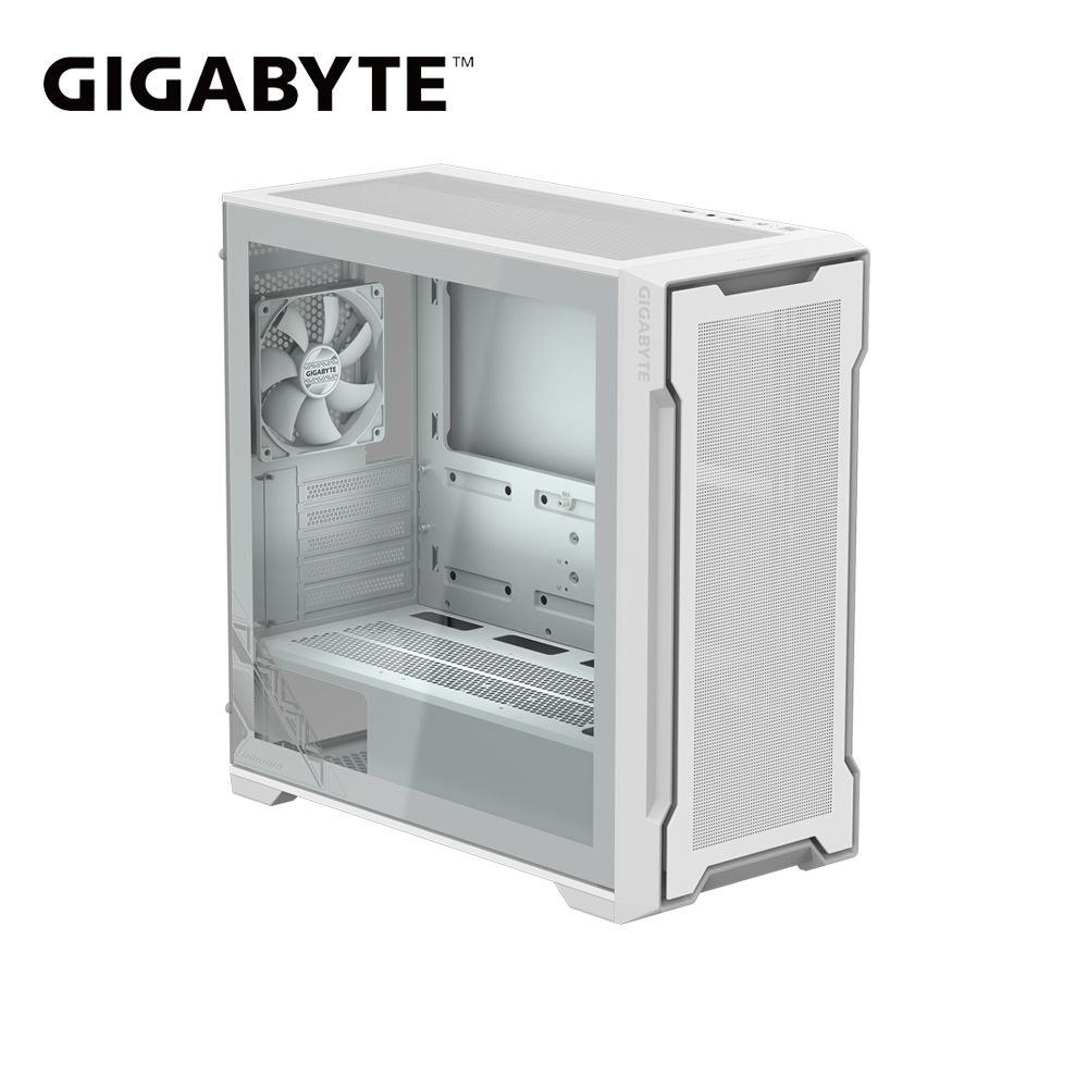 GIGABYTE 技嘉  C102GI GLASS (白) 中塔式電競機殼