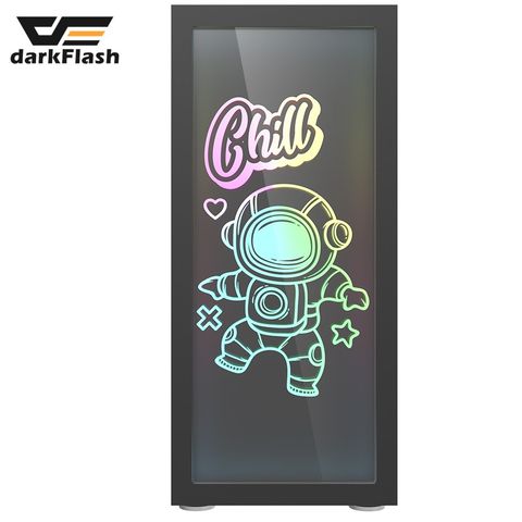 darkFlash DK210 塗鴉版 ATX電腦機殼 ARGB燈效 機箱(不含風扇)