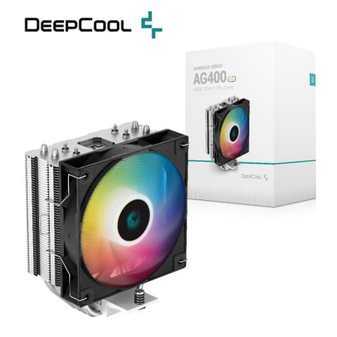 DEEPCOOL 九州風神 AG400 ARGB 風扇 四導管 支援 LGA1700 AM5 CPU 散熱器