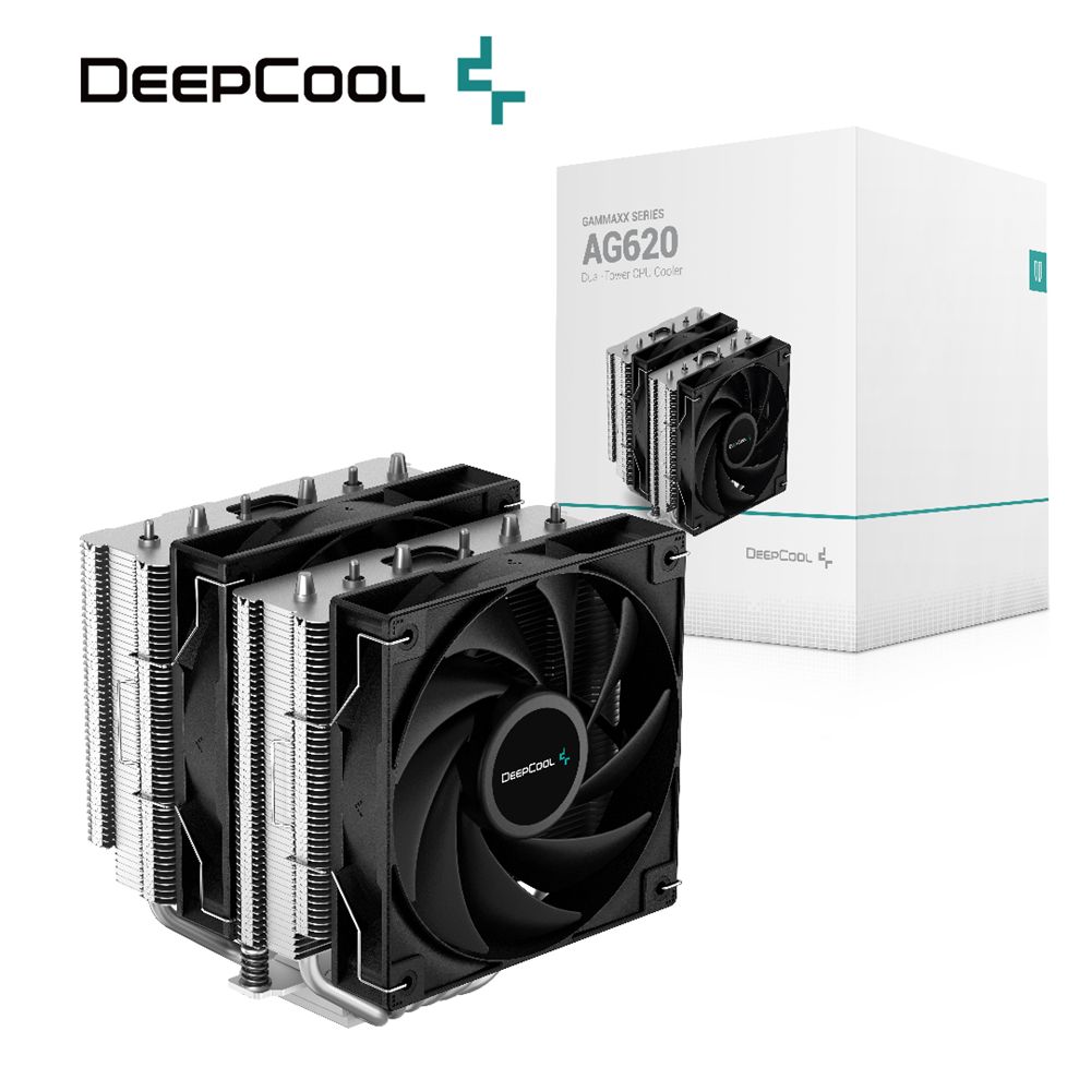 DEEPCOOL 九州風神   AG620 雙塔 雙風扇 六導管 支援 LGA1700 AM5 CPU 散熱器