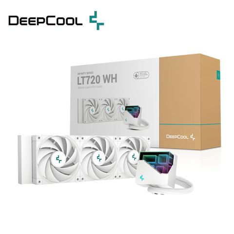 DEEPCOOL 九州風神 LT720 WH 360 水冷排 白色 CPU 散熱器