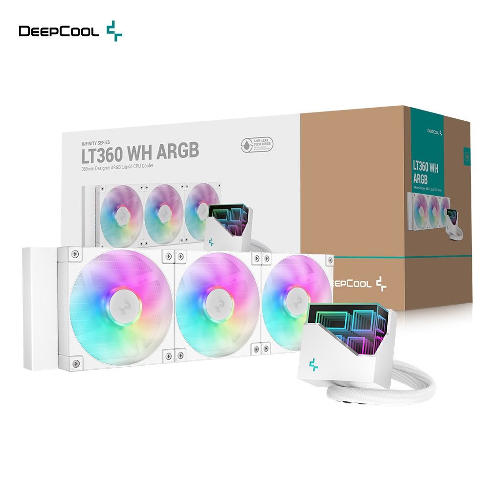 DEEPCOOL 九州風神   LT360 ARGB WH 360 水冷排 CPU 白色 散熱器