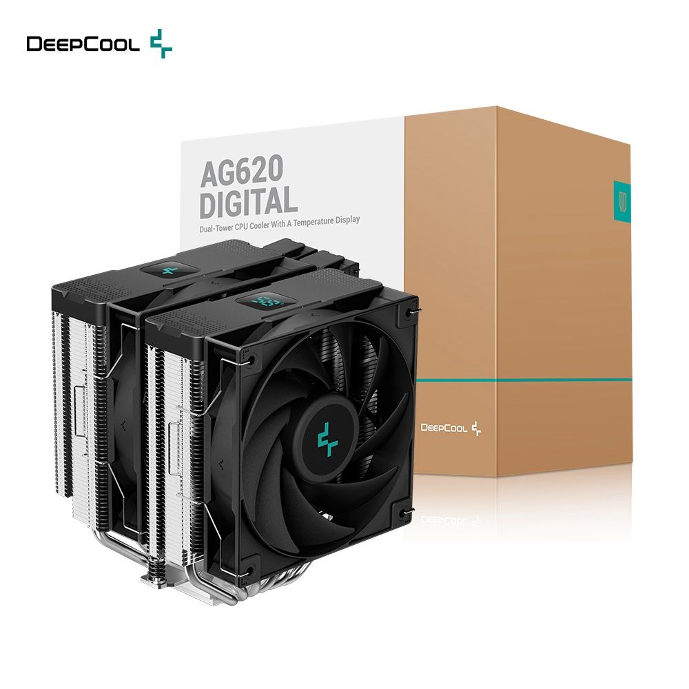 DEEPCOOL 九州風神 AG620 DIGITAL 六熱管 溫度監控  LGA1851 / AM5 CPU 散熱器