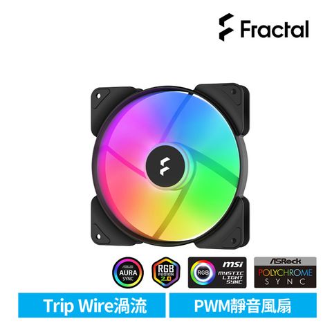 【Fractal Design】AspectRGB PWM風扇14cm-黑
