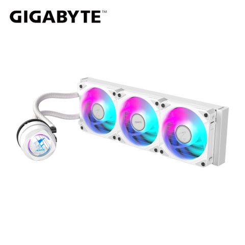 技嘉GIGABYTE 鷹魂水冷360 II白 水冷風扇