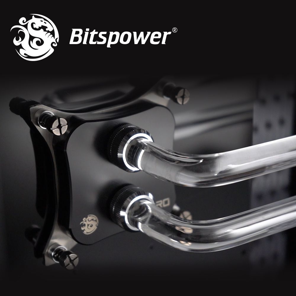 Bitspower Summit M Pro 高效能 CPU 水冷頭黑Intel 平台