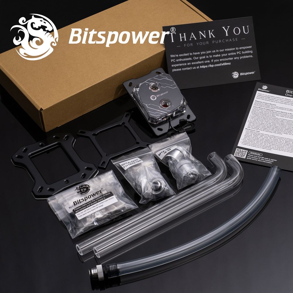 Bitspower TITAN ONE MINI 2.0水冷套組 + 聯力 O11D Mini 黑色機殼