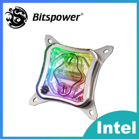 【Bitspower】Summit M Pro 高效能 CPU 水冷頭（透明，Intel 平台）