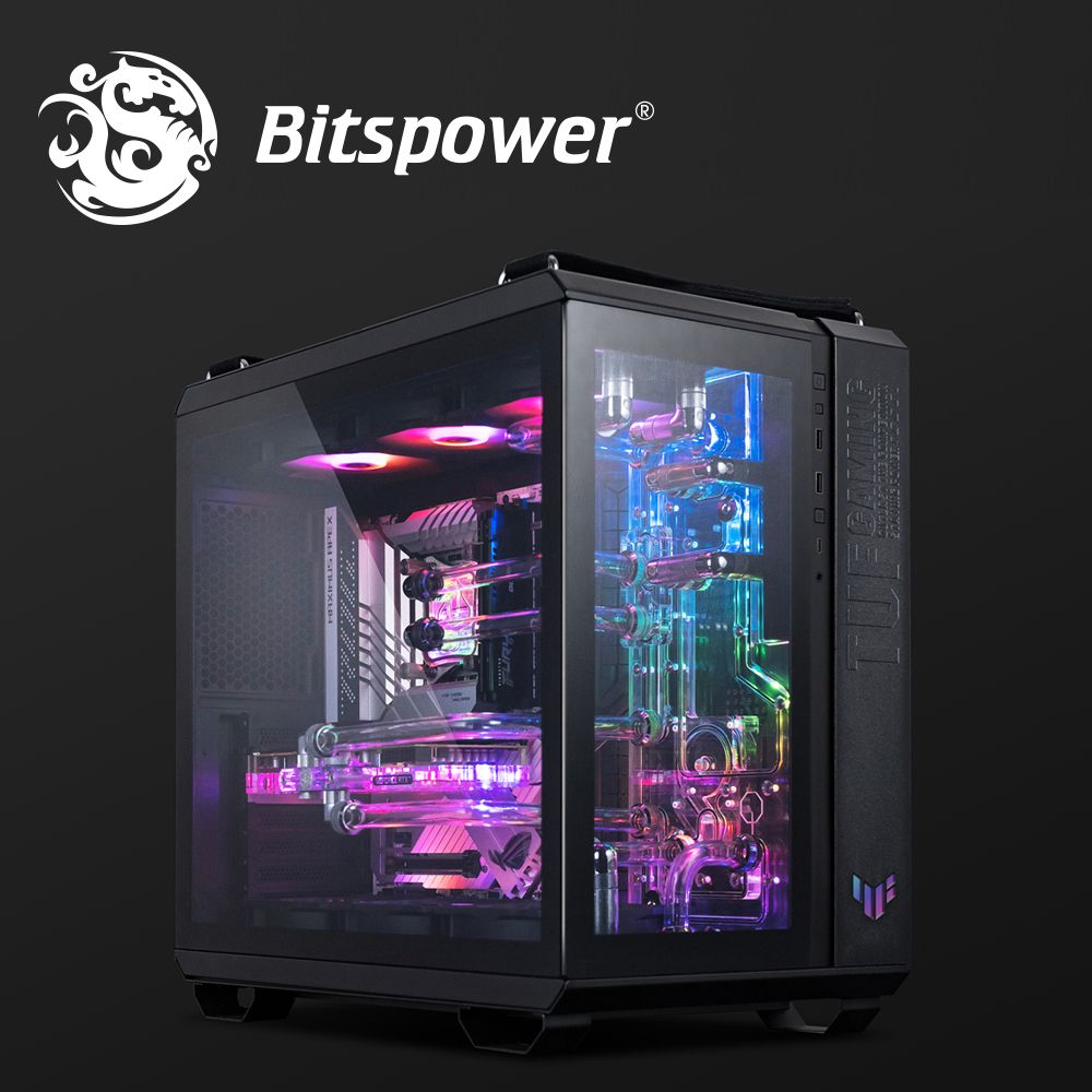 Bitspower Sedna GT502 側立型水道板適用 ASUS TUF Gaming GT502 機殼Hercules 水泵