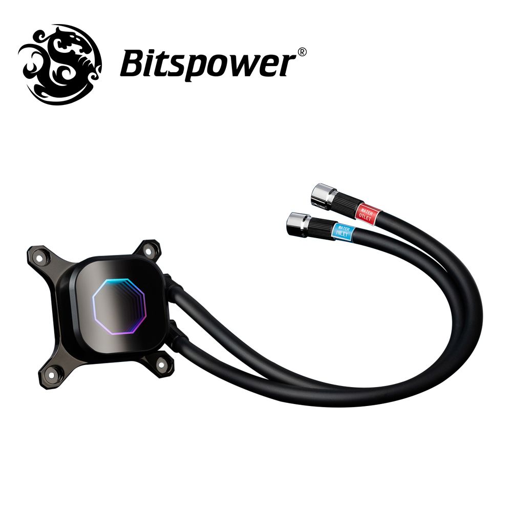 Bitspower Horus 荷魯斯高效能 CPU 水冷頭 (黑軟管DIY版)