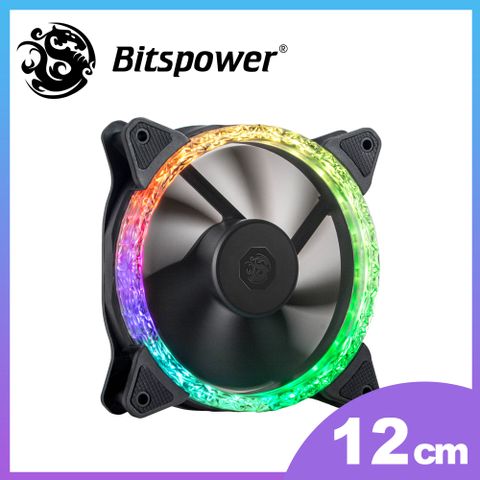 Bitspower Notos Xtal 120 鑽石紋電腦散熱風扇