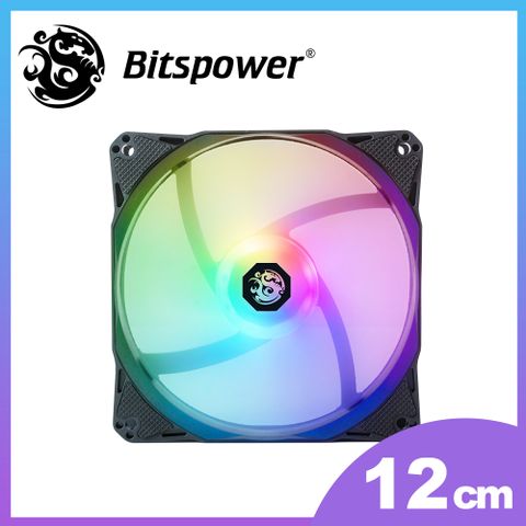 Bitspower Notos 120 亮彩光效電腦散熱風扇