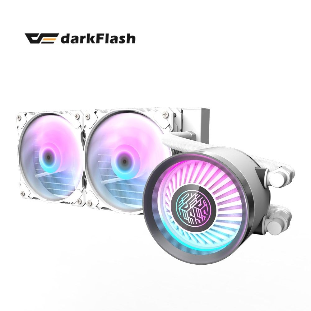 darkFlash 大飛   Nebula DN240 ARGB 一體式 白色 水冷 CPU 散熱器