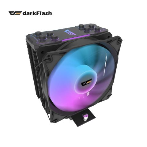 darkFlash 大飛 Z4 Pro Mist 單塔單風扇 ARGB CPU散熱器-黑色 /3年保