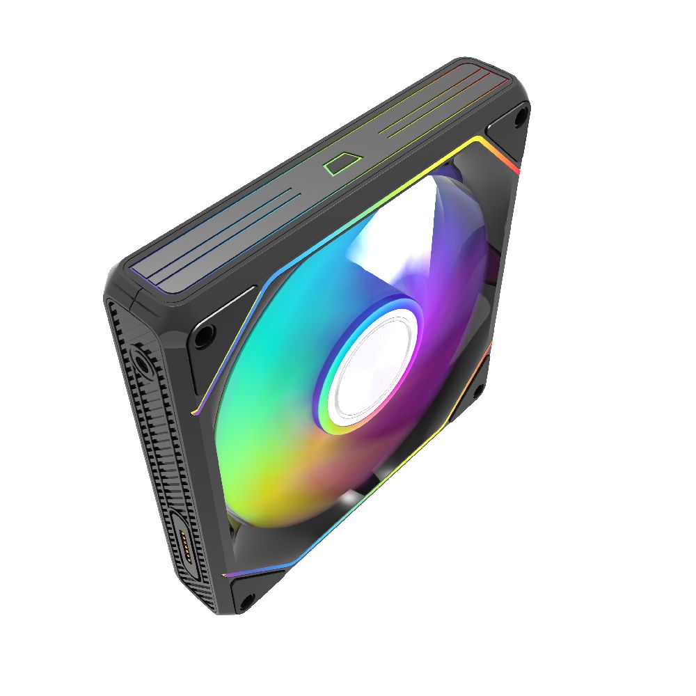 darkFlash 大飛 G24 Gauss ARGB 三合一 磁軌風扇-黑色