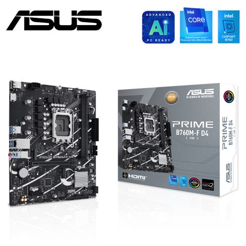 ASUS 華碩 PRIME-B760M-F-D4-CSM 主機板