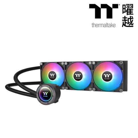TT thermaltake 曜越 TH360 V2 ARGB Sync 主板連動版一體式水冷散熱器 黑色