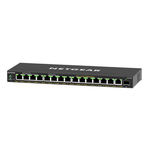 【電商限定】NETGEAR GS316EP 1埠光纖+15埠 Gigabit PoE+ 簡易網管交換器