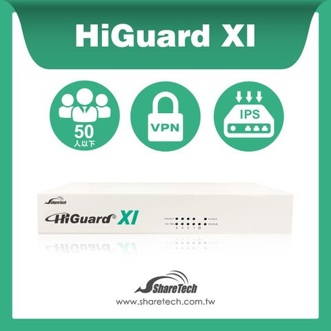 ShareTech 眾至 HiGuard XI多功能防火牆