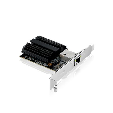 Zyxel合勤 XGN100C 10Gb 單埠 高速 有線網路卡 PCI-E 3.0 QoS 擴充卡 RJ45 銅纜 五速