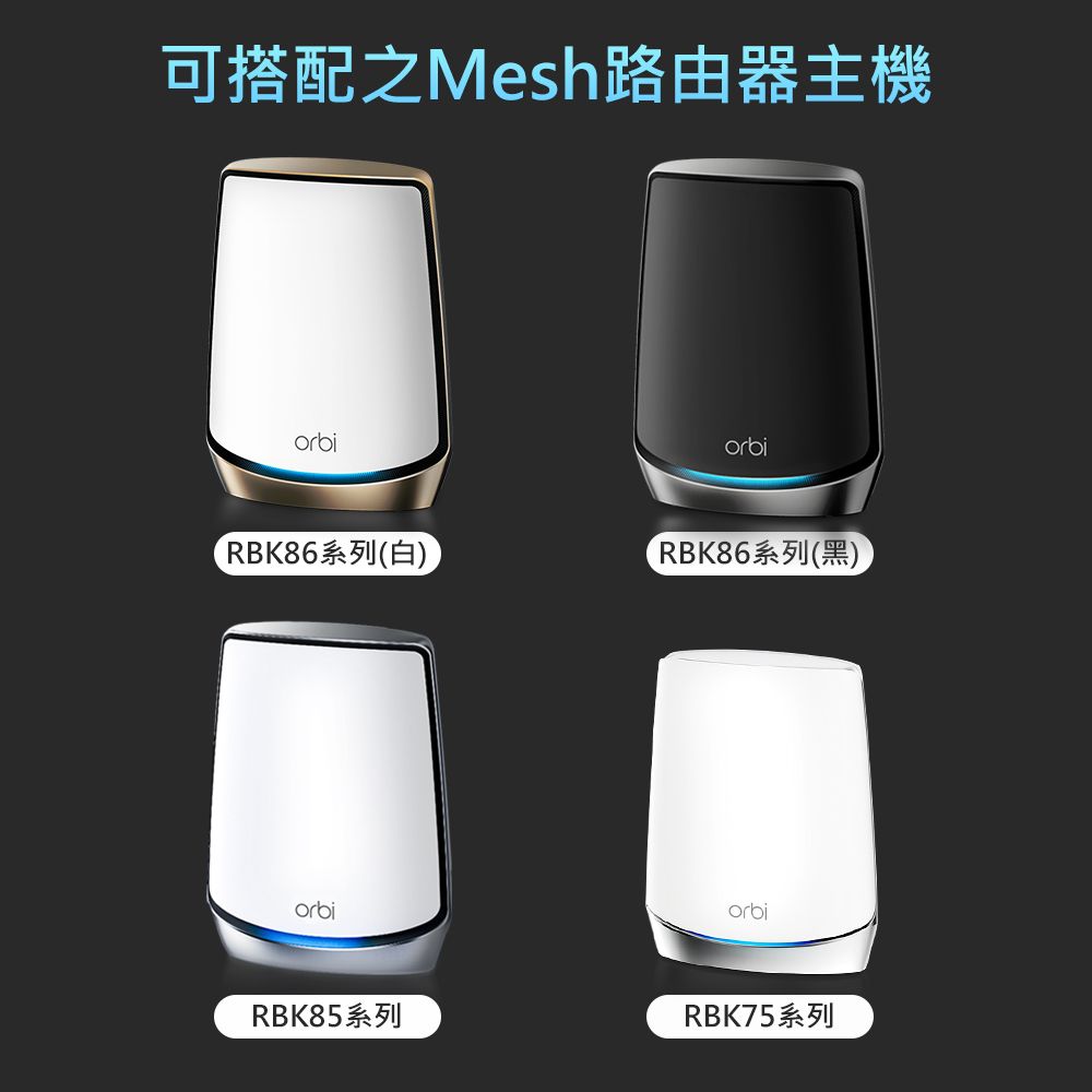 Netgear 網件  Orbi 衛星 AX6000 三頻 WiFi 6 Mesh 延伸衛星(RBS860)注意本產品無法單獨使用