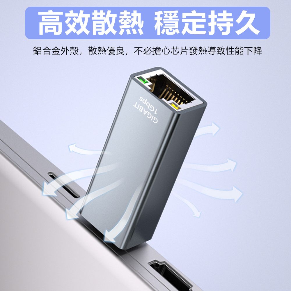 Sily A TO 千兆網卡RJ45轉接頭 USB3.0網口轉接器 筆電免驅轉換器 轉換頭