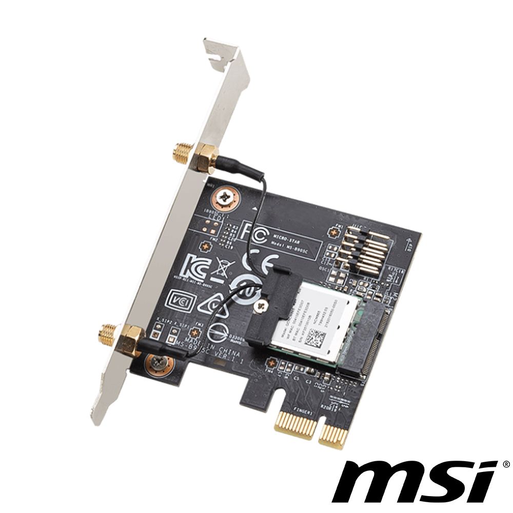 MSI 微星  HERALD-BE NCM865 WI-FI 7 無線網卡