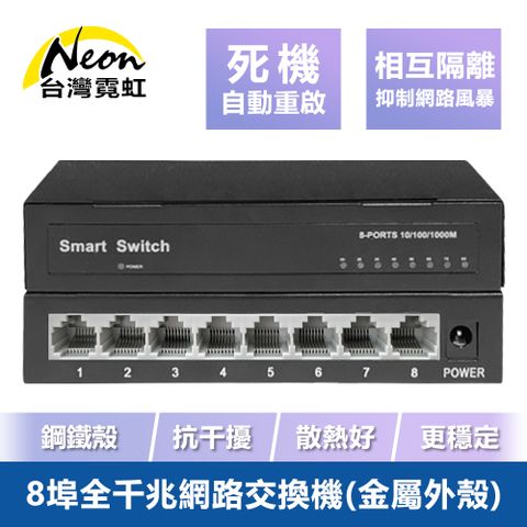 8埠全千兆網路交換機