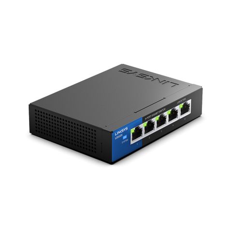 Linksys LGS105  5埠 Gigabit 超高速乙太網路交換器(鐵殼）