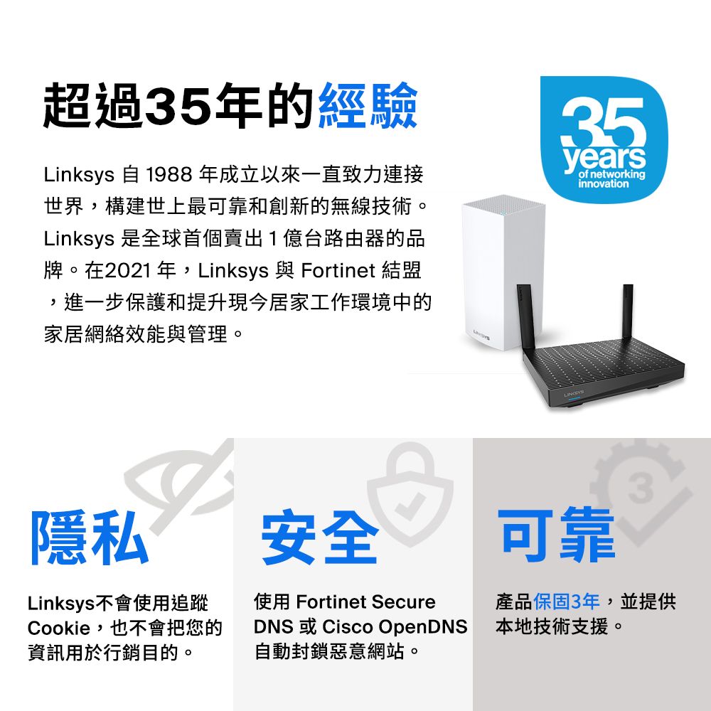 Linksys Linksy Atlas pro 6 雙頻 MX5502 Mesh Wifi(二入) 網狀路由器(AX5400)