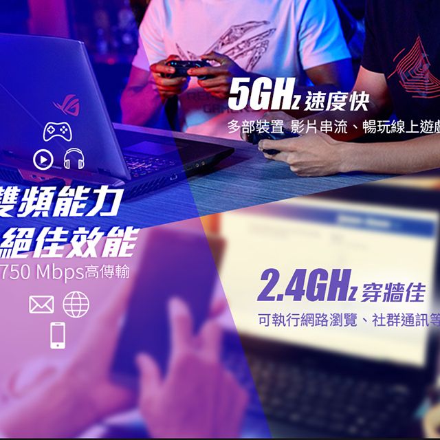 ASUS 華碩  RT-AC1200 V2 AC1200 四天線雙頻無線WIFI路由器(分享器)