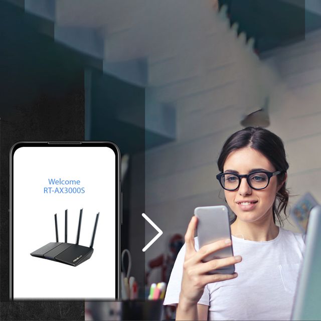 ASUS 華碩 RT-AX3000S AiMesh 雙頻 WiFi 6 無線路由器(分享器)