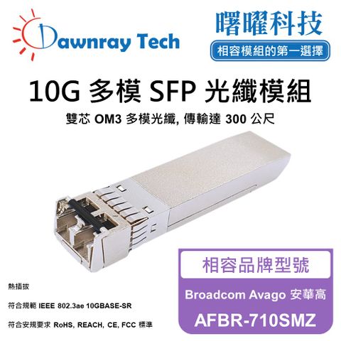 Broadcom Avago 安華高 AFBR-710SMZ 相容 光纖模組 光纖收發模組 SFP模組 mini-GBIC 光模塊