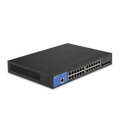 Linksys LGS328C-TW 24埠(24埠GE+4埠10G SFP+) L2管理型 Gigabit 超高速乙太網路交換器(鐵殼)