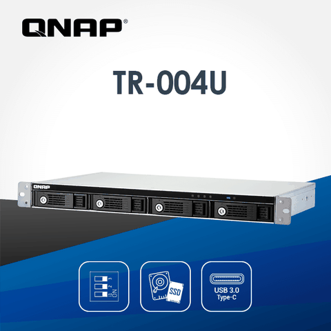 QNAP 威聯通 TR-004U 4-bay USB 3.0 RAID 機架式 磁碟陣列外接盒