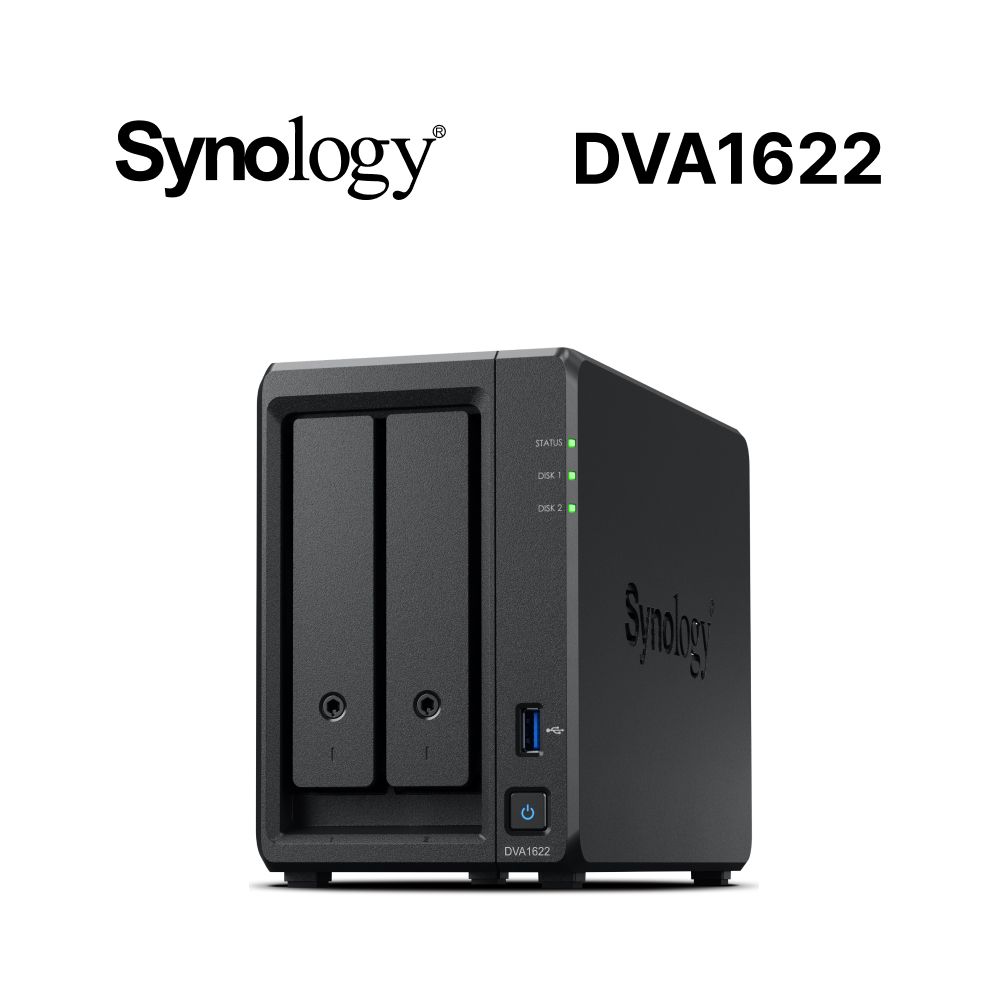  [搭WD 紅標Plus 4TB*2] Synology DVA1622 影像監控系統