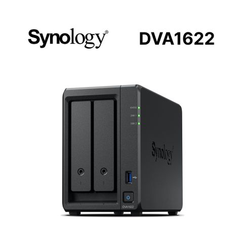 [搭WD 紅標Plus 4TB*2] Synology DVA1622 影像監控系統